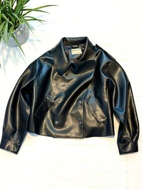 We The Free Vegan Leather Moto Jacket